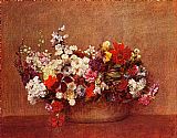 Flowers in a Bowl by Henri Fantin-Latour